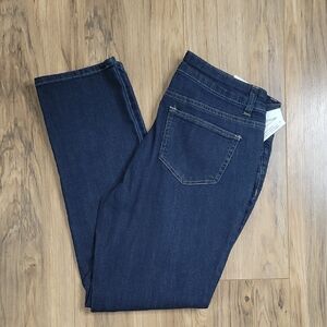 Westport Signature Fit Mid Rise Straight Dark Blue Jeans